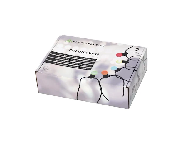 1 lichtsnoer 10 meter 10 led-lampen - multicolor - afbeelding 8 van  8