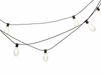 1 lichtsnoer papaya 10m 10 grote lampen - extra warm wit