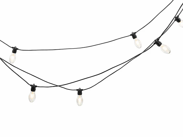 1 lichtsnoer papaya 10m 10 kleine lampen - extra warm wit - afbeelding 1 van  9