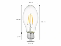 1 lichtsnoer papaya 10m 10 kleine lampen - extra warm wit - afbeelding 3 van  9