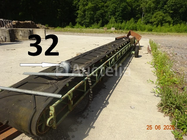 1 loopband op wielen, op 10m en 1 tender van 8m20 bij 80cm breed - afbeelding 2 van  2