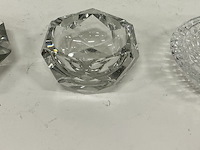 1 lot : 3 x kristallen asbakken - afbeelding 1 van  1