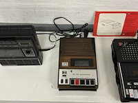 1 lot : 3 x oude cassetenrecorders - afbeelding 1 van  2