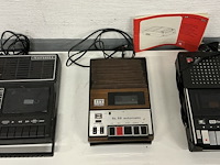 1 lot : 3 x oude cassetenrecorders - afbeelding 2 van  2