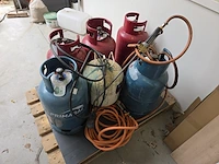 1 lot div gasflessen en roofingbranders - afbeelding 3 van  3