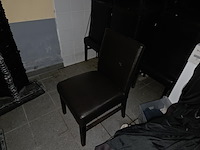 1 lot plm 25 semi lederen stoelen - afbeelding 2 van  5