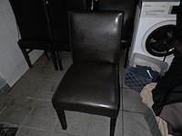 1 lot plm 25 semi lederen stoelen - afbeelding 3 van  5