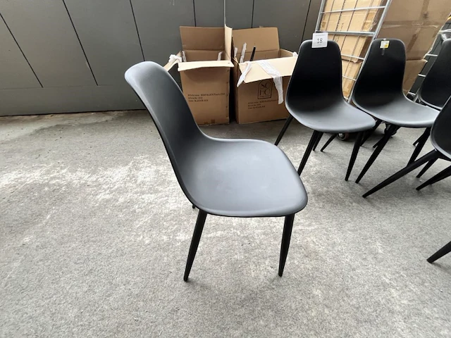 1 lot stoelen noah black - afbeelding 2 van  6