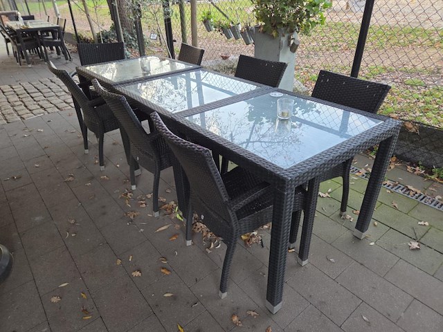 1 lot terrasmeubilair in wicker - afbeelding 2 van  18