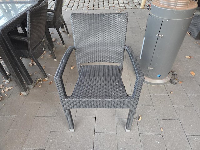 1 lot terrasmeubilair in wicker - afbeelding 6 van  18