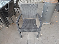 1 lot terrasmeubilair in wicker - afbeelding 6 van  18