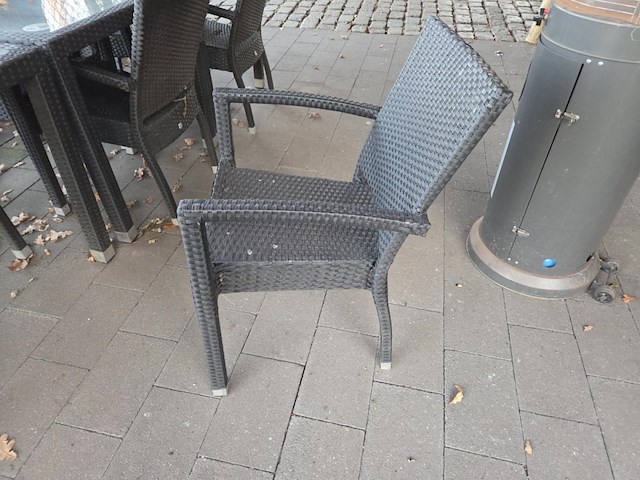 1 lot terrasmeubilair in wicker - afbeelding 7 van  18