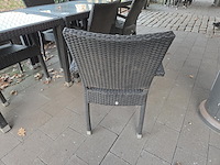 1 lot terrasmeubilair in wicker - afbeelding 8 van  18