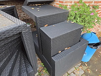 1 lot terrasmeubilair in wicker - afbeelding 13 van  18