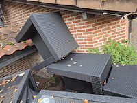 1 lot terrasmeubilair in wicker - afbeelding 14 van  18