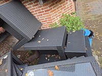 1 lot terrasmeubilair in wicker - afbeelding 15 van  18