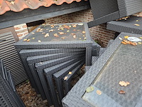 1 lot terrasmeubilair in wicker - afbeelding 16 van  18