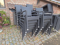 1 lot terrasmeubilair in wicker - afbeelding 17 van  18