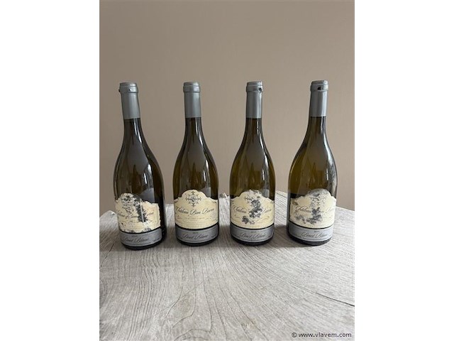 1 lot van 4 flessen chateau bon baron pinot blanc - afbeelding 1 van  1
