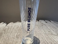 1 lot van 5 glazen pure blonde by jupiler - afbeelding 1 van  1