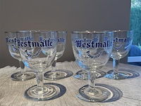 1 lot van 6 glazen westmalle - afbeelding 1 van  1