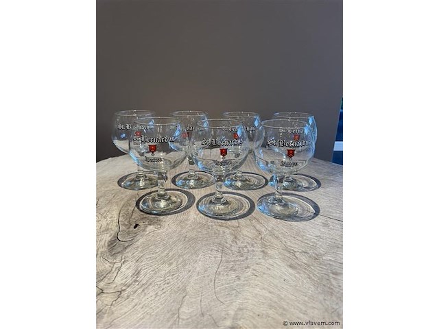 1 lot van 7 glazen sint-bernardus glazen - afbeelding 1 van  1