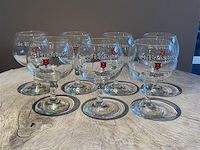1 lot van 7 glazen sint-bernardus glazen - afbeelding 1 van  1
