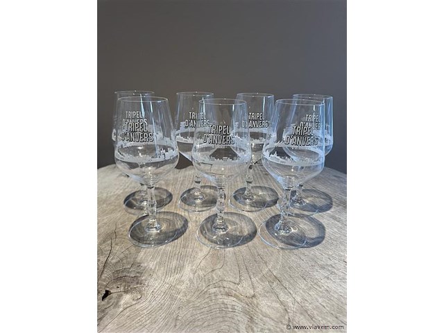1 lot van 7 glazen tripel d'anvers - afbeelding 1 van  1