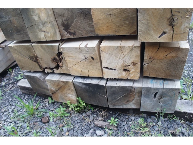 1 m³ eiken balken 200x200 - afbeelding 3 van  4