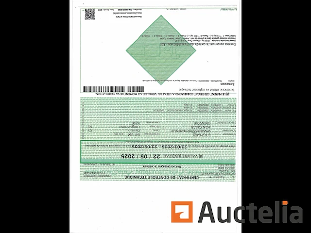 1 man vrachtwagen immat. 1gyg462, 1e inschrijving 02/06/2016, chassis 343950, 2 kentekenboekjes (thuis en voertuig), 1 identificatierapport. waarschuwing, voertuig niet getest vanwege batterijstoring, startte niet tijdens de expertise. een bezoek aan dit voertuig is aan te bevelen. - afbeelding 24 van  31