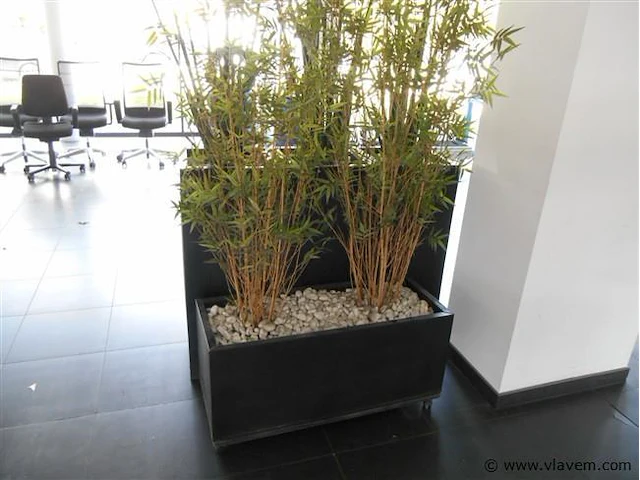 1 metalen plantenbakken 40x40x100 - afbeelding 1 van  1