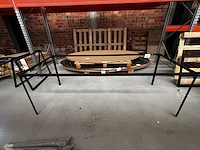 1 metalen tafelonderstel felix - 220cm - afbeelding 1 van  4