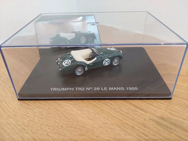 1 modelwagen triumph tr2 n° 29 le mans 1955 - afbeelding 1 van  3
