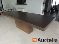 1 opvouwbare tafel. totale lengte uitgevouwen 2m60/1m05/76cm - afbeelding 2 van  4