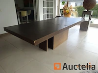 1 opvouwbare tafel. totale lengte uitgevouwen 2m60/1m05/76cm - afbeelding 3 van  4