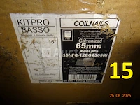 1 pallet inclusief een tiental dozen spijkers 65mm, 9000 st/doos, 15/f16/12eg2565ri - afbeelding 3 van  3