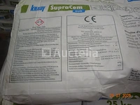 1 pallet van 38 zakken van 25 kg supra cem duo lijmmortel en wapening - knauf - afbeelding 1 van  5