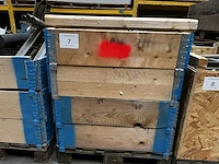 1 palletbak inhoudende schoorstatieven - afbeelding 1 van  3