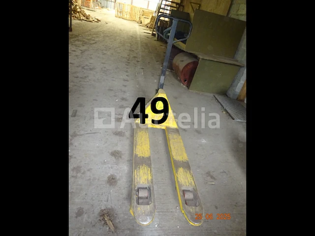 1 palletwagen in gele kleur 2t5 - afbeelding 2 van  5