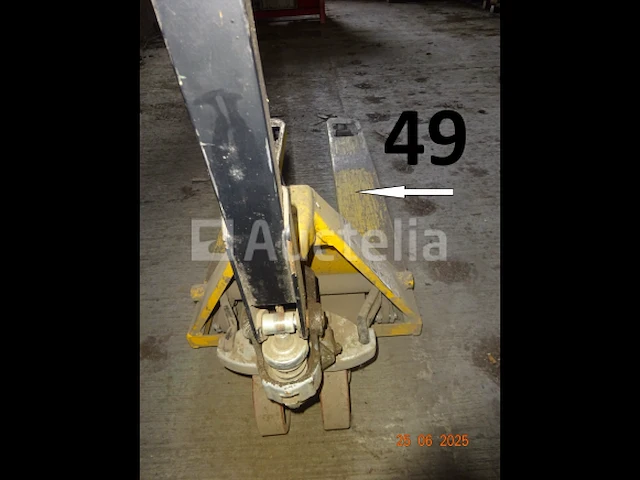 1 palletwagen in gele kleur 2t5 - afbeelding 3 van  5