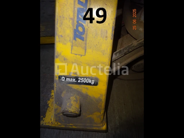 1 palletwagen in gele kleur 2t5 - afbeelding 4 van  5