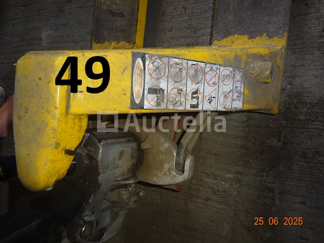 1 palletwagen in gele kleur 2t5 - afbeelding 5 van  5