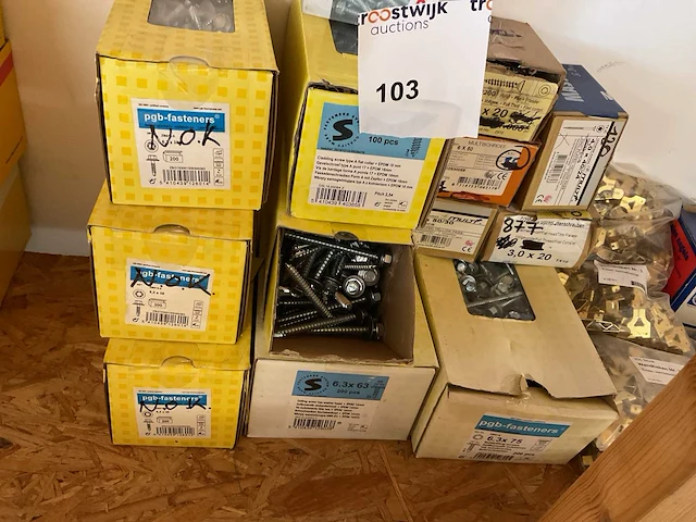 1 partij gevelschroeven; schroeven; nagels; wandhaken - afbeelding 3 van  10