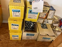 1 partij gevelschroeven; schroeven; nagels; wandhaken - afbeelding 3 van  10