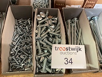 1 partij houtdraadbouten ; krammen - afbeelding 3 van  6
