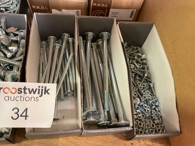 1 partij houtdraadbouten ; krammen - afbeelding 4 van  6