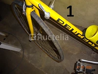 1 peugeot fiets, art deco, geel - afbeelding 3 van  3