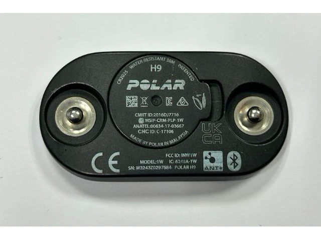 1 polar sensor hartslagmeter, 5 borstbanden - afbeelding 2 van  5