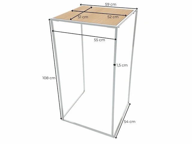 1 professionele bartafel vierkant - zwart/bruin - afbeelding 2 van  8