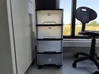 1 pvc sorteertoren + 3 pvc vuilnisbakken - afbeelding 2 van  4